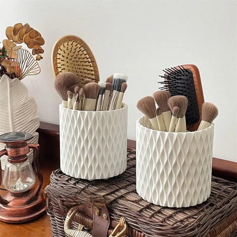 Makeup Bucket Organizer, Multifunctional Rotating Pencil Makeup Brush Holder, Hollow Multiuse Organizer, Non-slip Round Multi Grid Desktop Sundries Pencil Holder, Lipstick Eyebrow Pencil Holder, Desktop Makeup Brush Storage Bucket Makeup Bucket Organizer, Multifunctional Rotating Pencil Makeup Brush Holder, Hollow Multiuse Organizer, Non-slip Round Multi Grid Desktop Sundries Pencil Holder, Lipstick Eyebrow Pencil Holder, Desktop Makeup Brush Storage Bucket